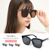 FashionBerry 99% UV Protection Lenses, Wellington-Shaped Sunglasses, Square, Oversize, Gentle