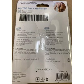 VitalControl SEM05: Mini (Pad) TENS Arms & Legs Massage, Adj. Intensity - Green
