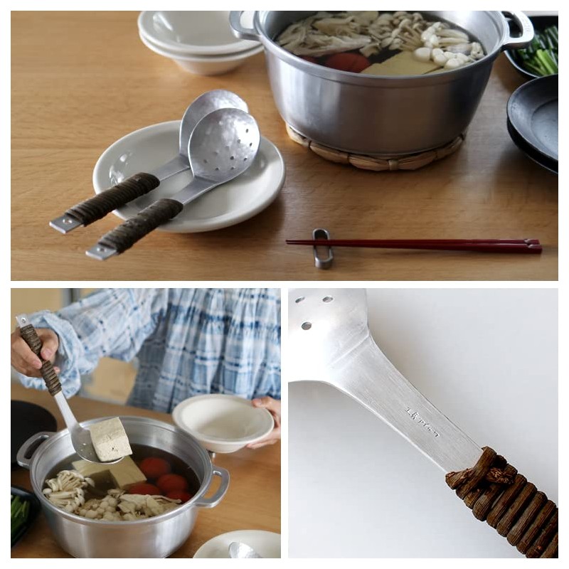 工房アイザワ アルミ アケビ巻穴明 お玉 中 1207-2