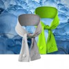 Versatile Cooling Button Ice Scarf / Neck Warmer for Wrist, Arm, and Neck Button Ice Scarf (Orange) 2ea