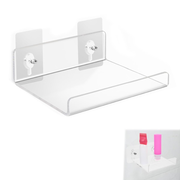 SULIUDAJI Acrylic Wall Shelf Transparent Invisible Acrylic Floating Shelf Acrylic