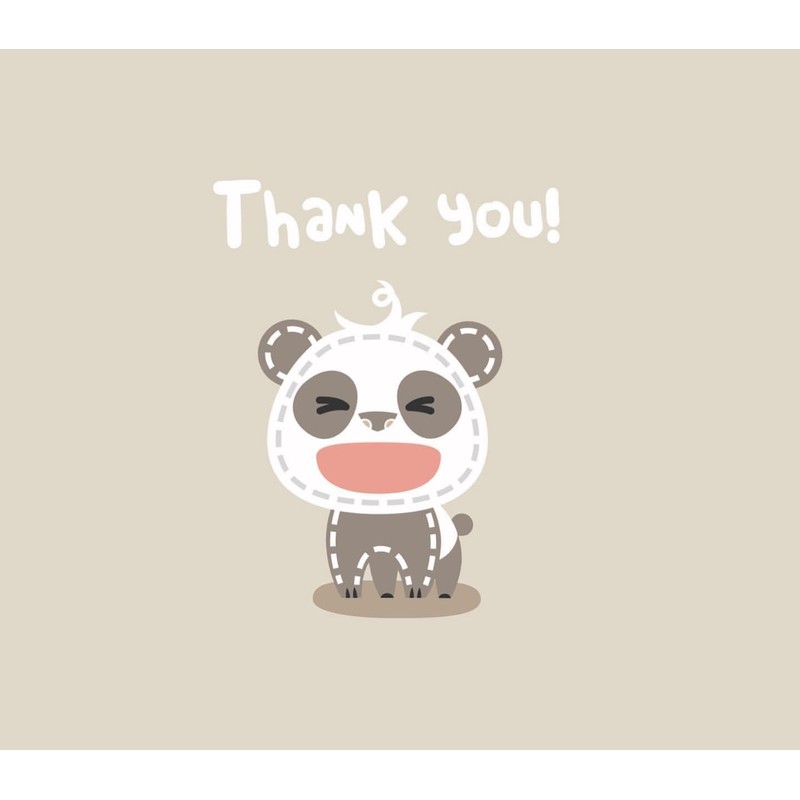 palm grasp spoon & fork panda