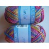 Village Yarn Layla cotton blend ribbon yarn, Coral, lot of