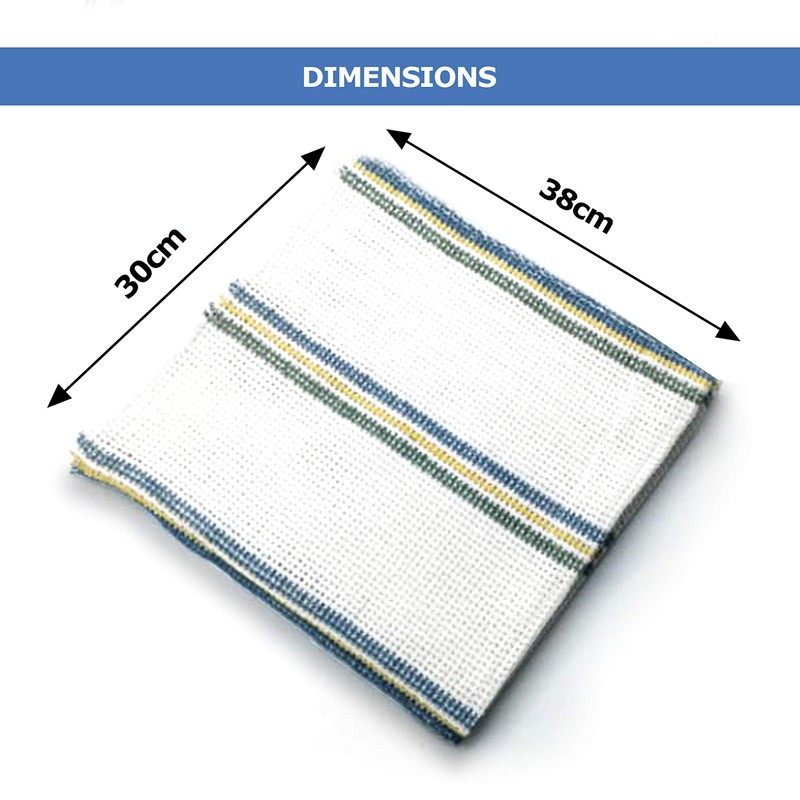 Bronwen Mathews® Dish Cloths Cleaning Hygiene 100% Cotton Antibacterial Absorbent
