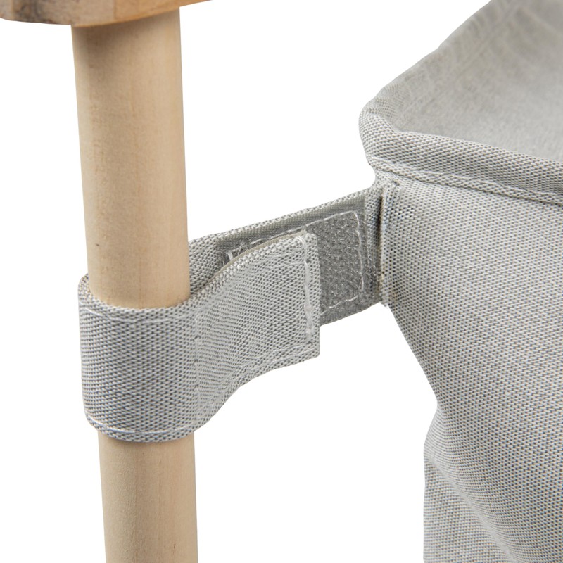 Household Essentials X-Frame Wood Laundry Hamper, Folding Wood Frame with