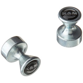K&M Stands 11580.000.29 11580 Power Magnets, Zinc Plated