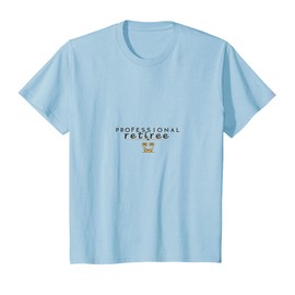Professional Retiree Tropical Paradise Retirement Gift T-Shirt, Youth, Baby Blue