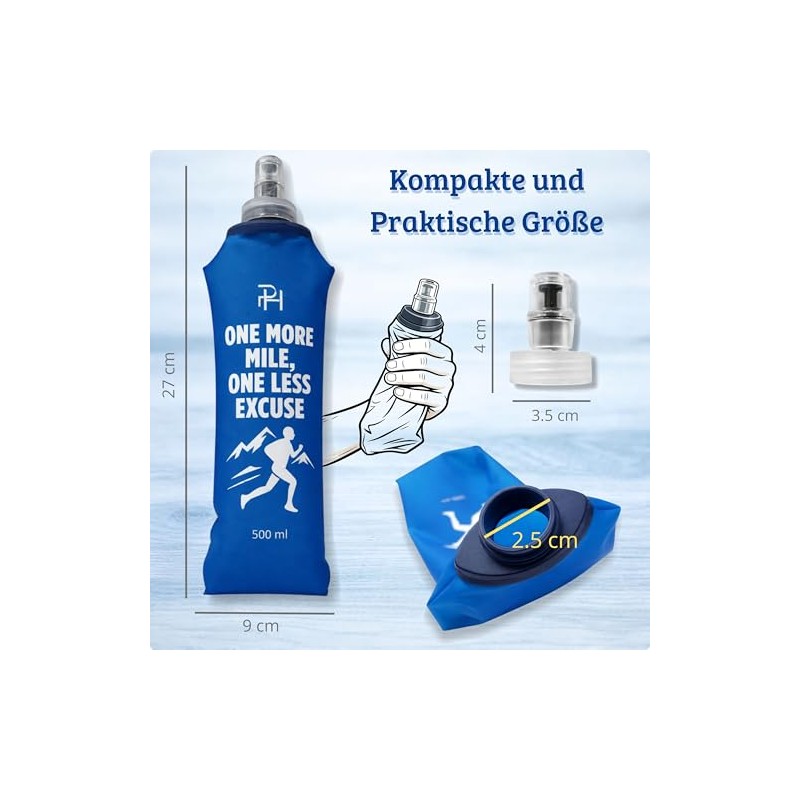 Ph Pro Heat Foldable Water Bottle for Running - 1