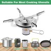 WADEO Camping Stove with 1LB Propane Tank Adapter, Fuel Can
