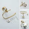 WNEBATH Gold Crystal Toilet Paper Holder, Golden Bathroom Toilet Paper