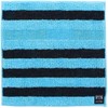 Kusuhashi Crest Woven Handkerchief Towel, Blue Bey, Light Blue, Approx.