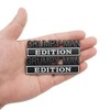 2pcs Metal Grumpy Man Edition Door Tailgate Bumper Emblem Bsdge