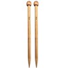 Weabetfu Bamboo Knitting Needle Straight Single Pointed 10-inch Length Knitting