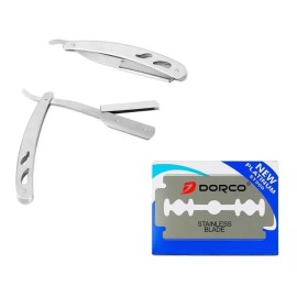 Dorco Porta Navaja Barbero + Jabonera Dorco Doble Filo