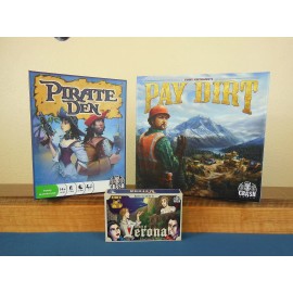 crash games NEW- Crash Games - Pay Dirt - Pirate Den and Council of Verona Board GAME PACK