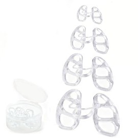 Lumbor37 Dilatador Nasal 4 Piezas, Dilatadores Nasales de Silicona, Anti Ronquidos, Con Caja de Almacenamiento, Ayuda a Reducir Los Ronquidos         