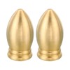 PATIKIL M10 Thread Lamp Finial Cap Knob, 2 Pack Brass