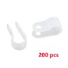 Antrader R-Type Cable Clamp 1/4 Inch White Nylon Cable Organizer
