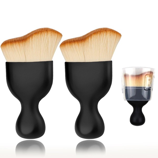 Flomiara Tanning Brush, Tanning Brush, Face and Angled Flat Foundation