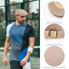 Folmywy Beige Men's Mesh Flat Cap Newsboy Hat Breathable Soft