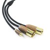 HansnBy 2.5 mm TRRS Balanced Male to 2 XLR Male