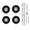 Pack of 4 Suitcase Wheels Replacement, 50 mm x 18