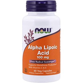 NOW - Alpha Lipoic ácido 100 mg 60 vcap 60 unidades - Top Quality