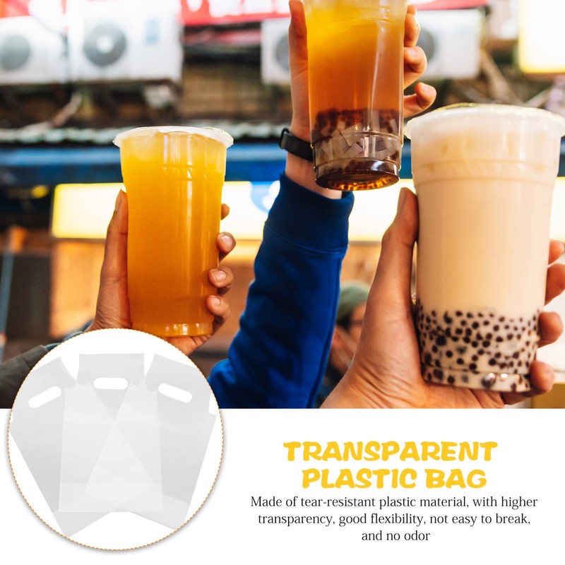 iplusmile 200 Drink Bags, Beverage Carrier, Drink Holder, Bag, 11.0