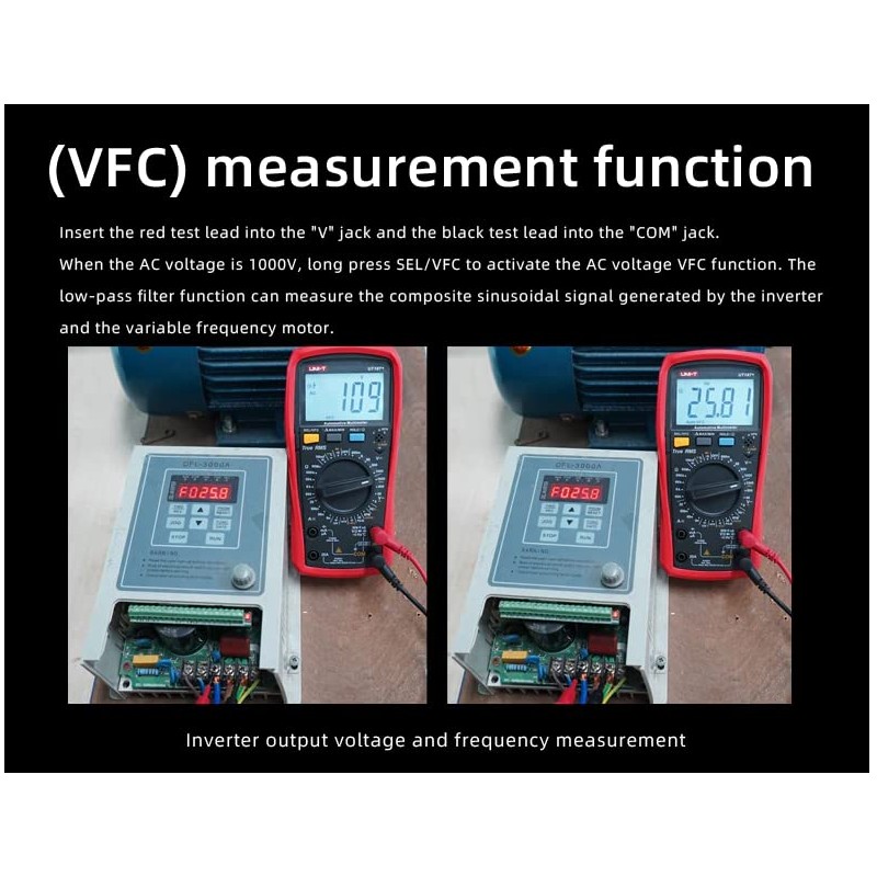 UNI-T UT107+ Automobile Multimeter High Precision True RMS Automobile Automatic