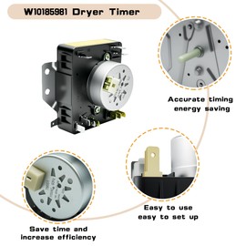 W10185981 Dryer Timer Replacement Clothes Dryer Timer Control Replacement -Compatible with Kenmore,MAYTAG,Amana