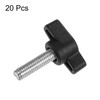 sourcing map 20pcs Tee Wing Knobs Thumb Screws M6 x