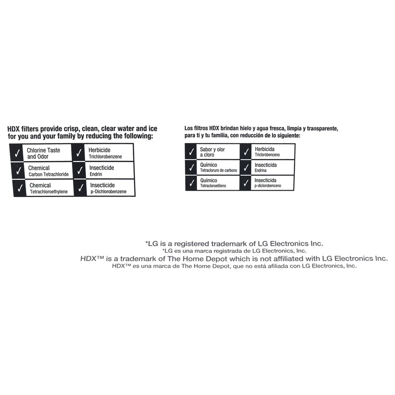 HDX FML-2 Replacement Water Filter / Purifier for LG Refrigerators