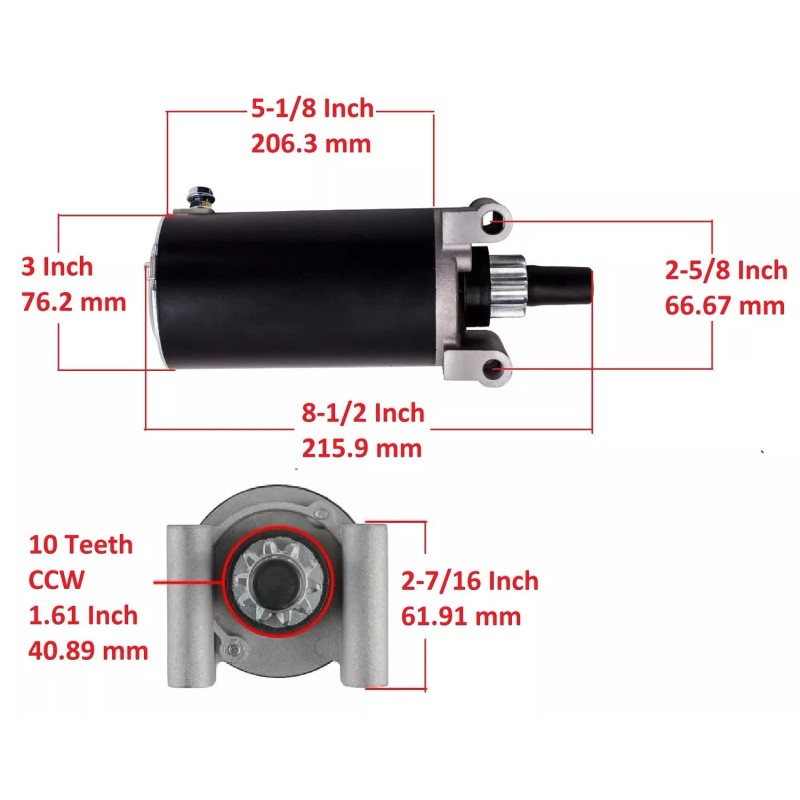 H&H bros Starter Motor For Kohler Courage Pro SV810 SV820
