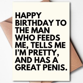 Hqulpr-Husbands Birthday Card, Funny Birthday Card For Husband, Funny Adult Birthday Cards For Men, Birthday Cards For Men Funny Unique, Funny Happy Birthday Card For Him, Boyfriend