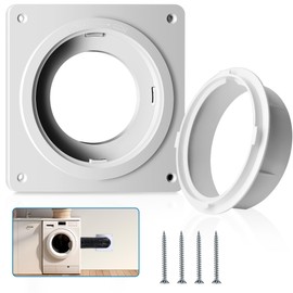 Dryer Vent Wall Plate Connector Kit - 4 Inch Duct Connector Flange, Quick Connect & Quick Release, Twist & Lock Tight, Easy to Maintain and Clean,for Wall, Ceiling, Attic, Laundry(4inch)
