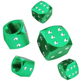 EKIND Bicycle Valve Dice (5 Pack, Gold)