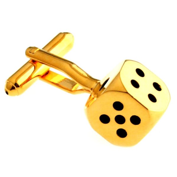 MRCUFF Dice Die Gambling Craps Pair Cufflinks in a Presentation