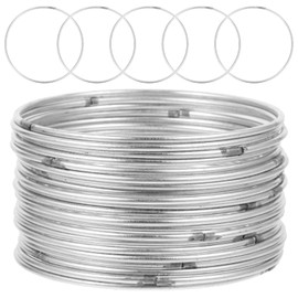 Operitacx Metal Wreath Ring for Dream Catcher Making 30pcs Circle Hoop Dream Catcher Making Prop Home Decor