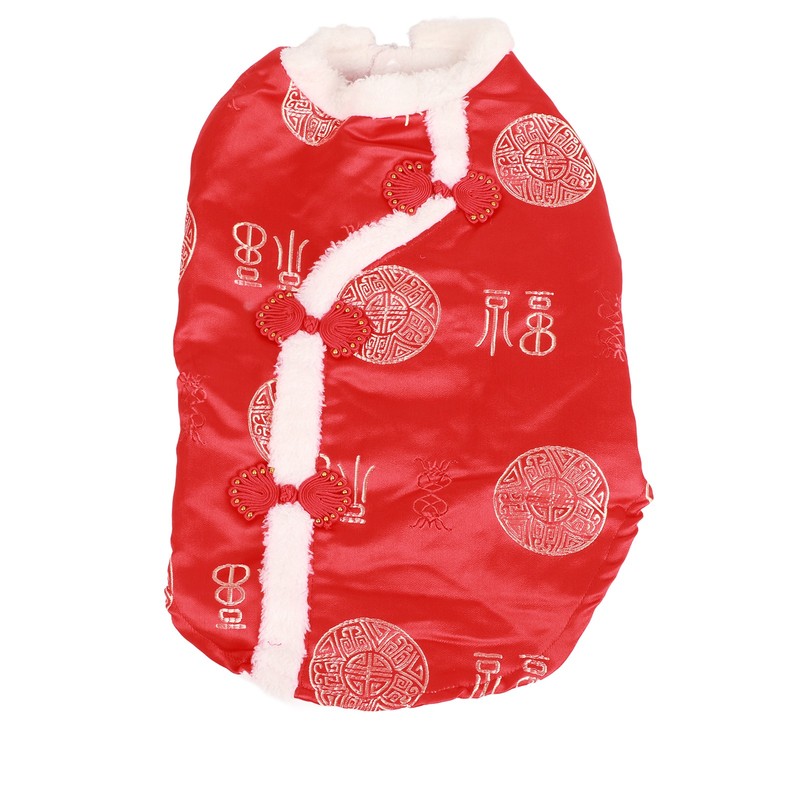 Tang Suit Pet Costume Comfortable Warm Attractive Dog Autumn Winter