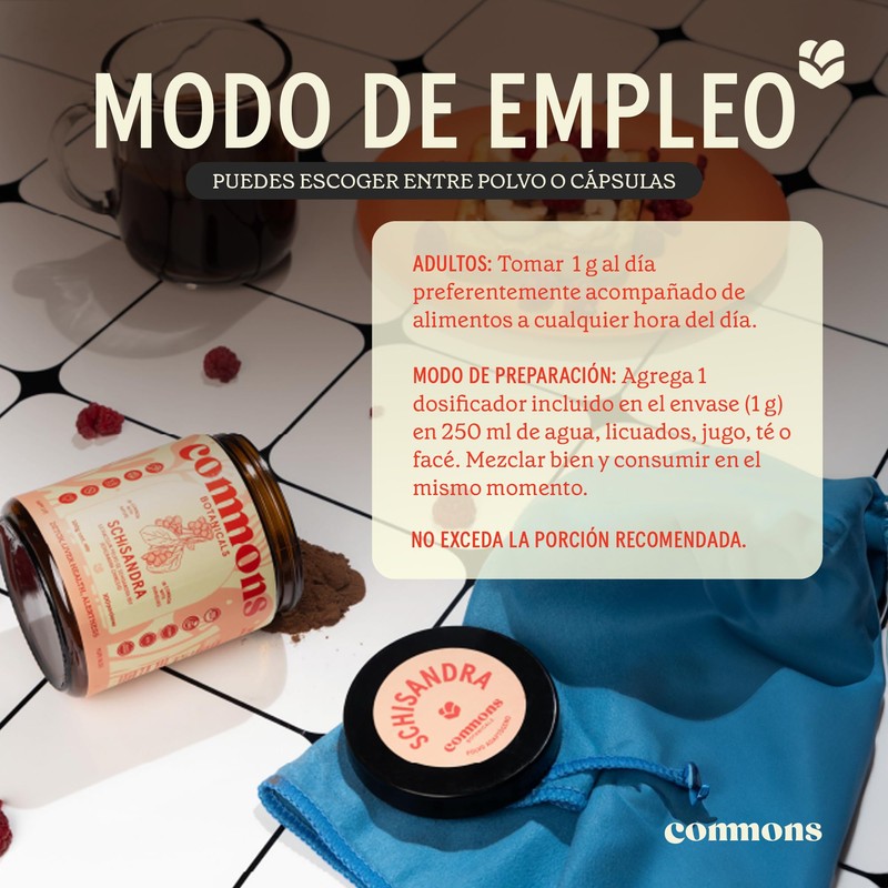 Commons Hongos Adaptógenos - Hongo de Baya Schisandra - Extracto