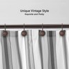 Bronze Shower Curtain Hooks, Decorative Shower Curtain Rings for Bathroom,