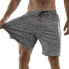 JustSun Men's Sports Shorts with Zip Lightweight Stretch Fabric, Black
