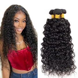 Water Wave Bundles Wet And Wavy Bundles Human Hair Double Weft 20 20 20 Inch Unprocessed Brazilian Remy Hair Extensions Water Wave Human Hair Bundle For Women Deals