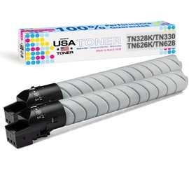 MADE IN USA TONER MADE IN USA TONER Compatible Replacement for use in Konica Minolta bizhub C250i, C300i, C360i, TN328K (Black, 2 pk)