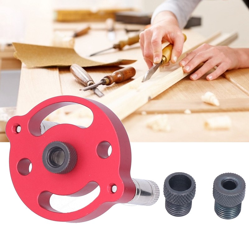 Vertical Dowel Jig Round Aluminum Alloy Self Centering Drill Guide