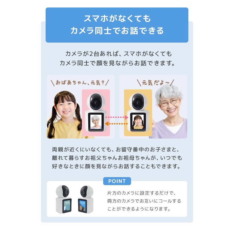 WEIMALL Surveillance Camera, Two-way Calls, Conversation, Security Camera, Indoor, Recording