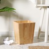 KMwares Decorative Square Wastebasket/Trash Can/Garbage Can for Home Accent, Kitchen,
