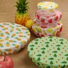10Pcs Reusable Bowl Covers In 5 Size, Stretch Cloth Fabric