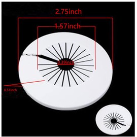 Wall Flange Easy Installation Plastic Radiator Escutcheon Water Pipe Drain Line Cover Collar Wall Pipe Cover Decoration Pipe Collars,Pipe Collar Cover (white, 0.59-1.57inch)