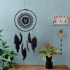 HERCHR Dream Catcher with Feathers,Feather Dream Catcher,Handmade Boho Crochet Lace